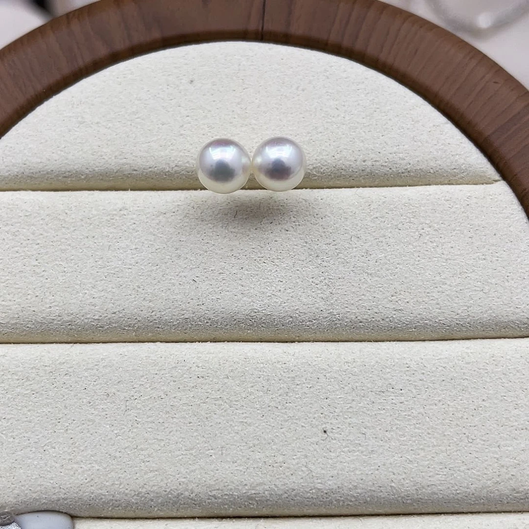 耳饰海水珍珠18K金镶嵌
