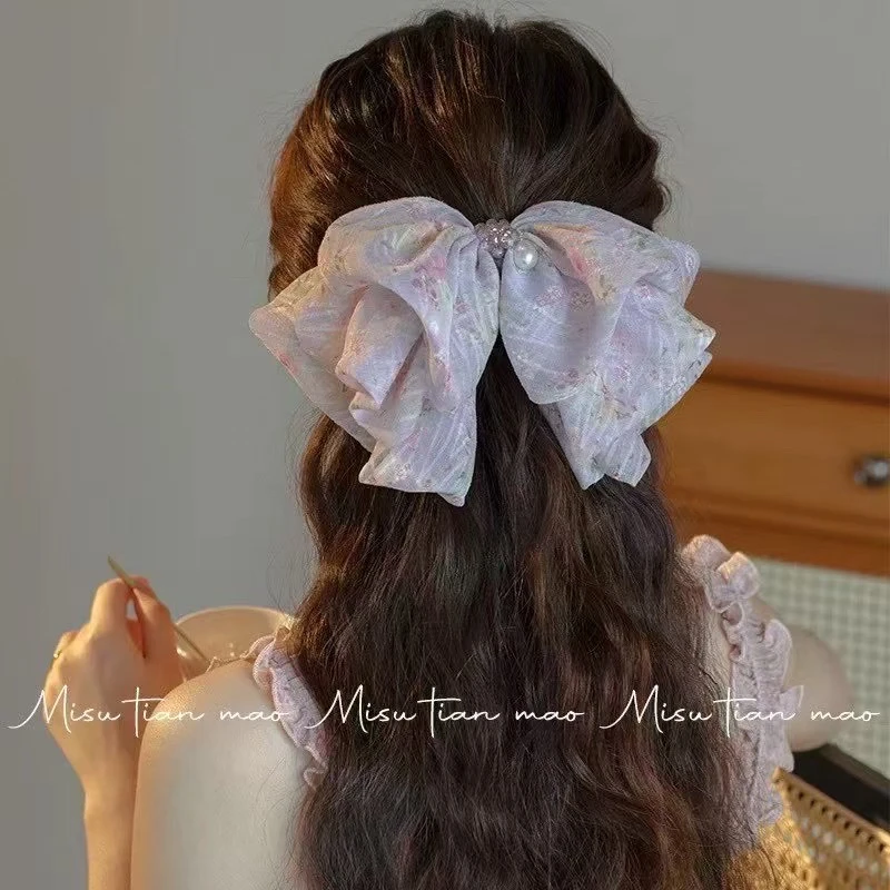 组合补差价链接高马尾抓夹后脑勺发夹法式气质半扎发