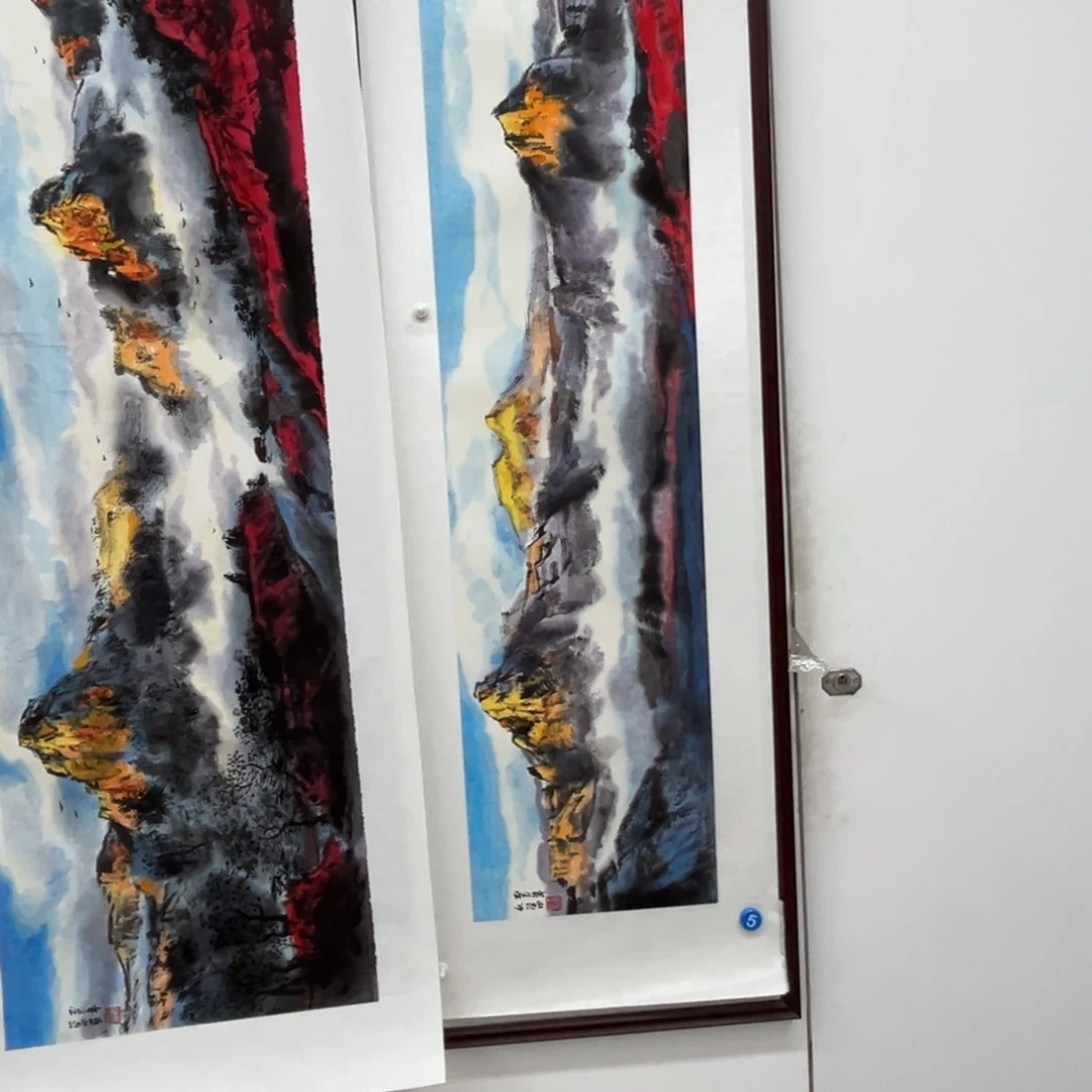 泉***夫国画绘画作品多次参加全国