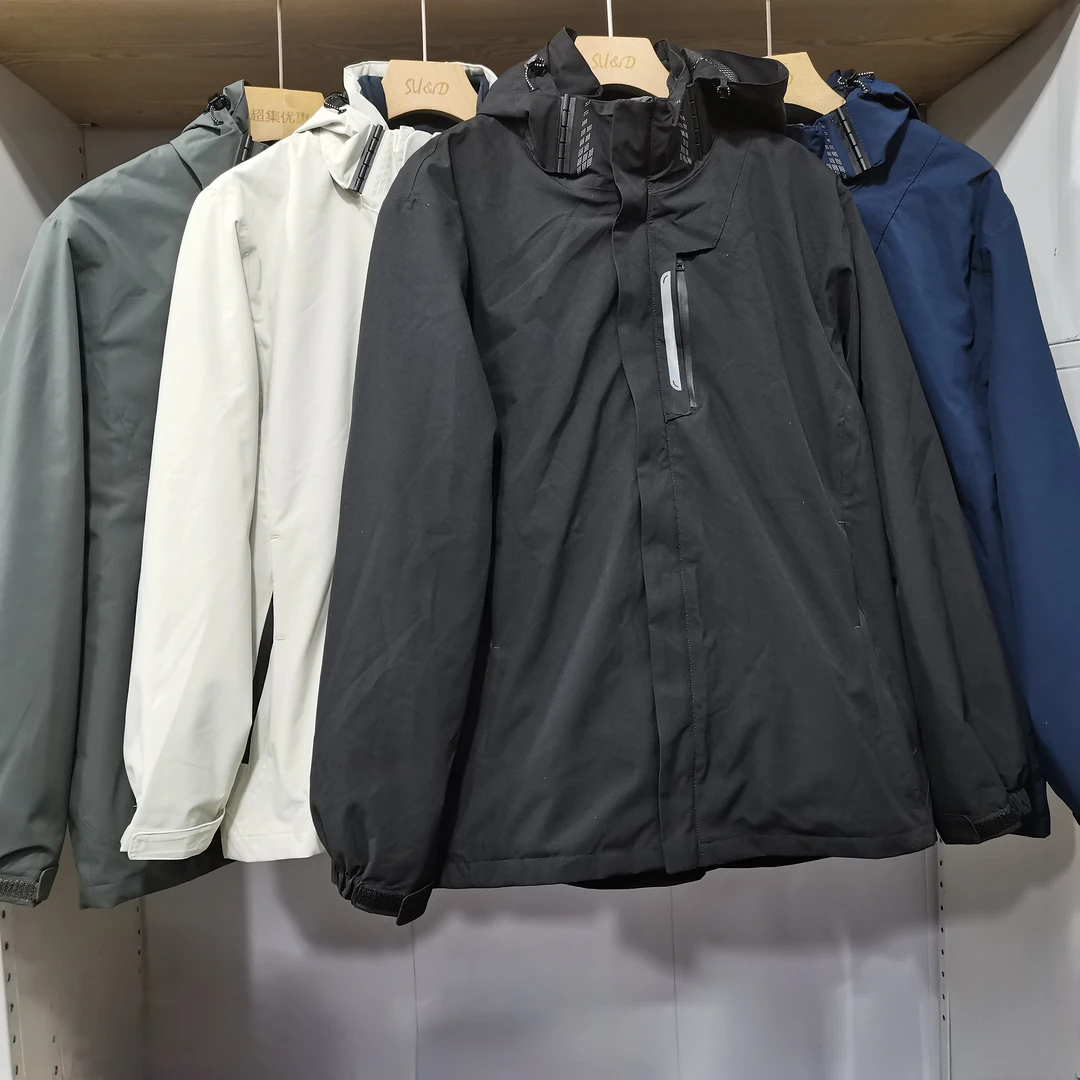 （方形拉链）男士三合一两件套冲锋衣 2639