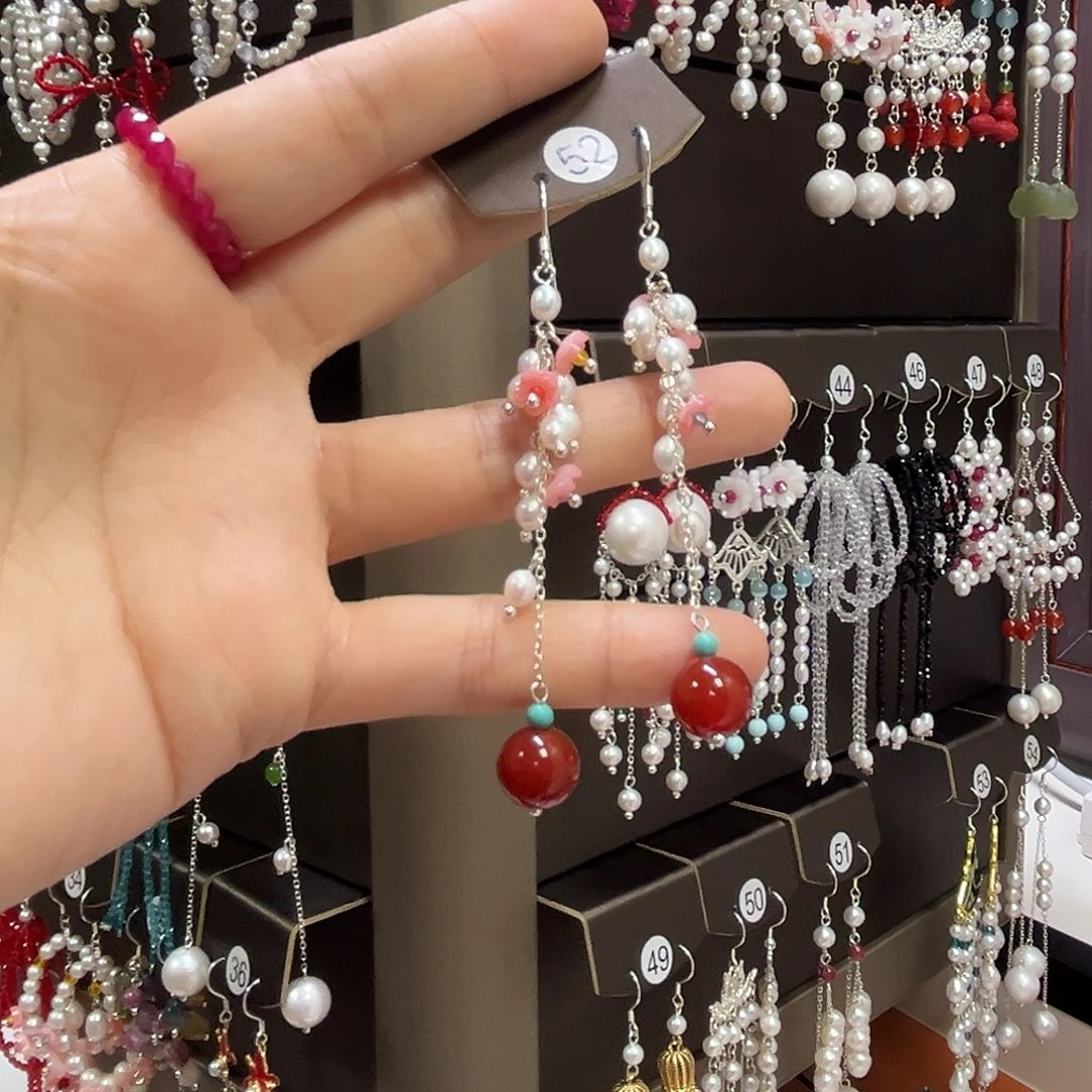 源***925银博雅手作S925纯银耳饰