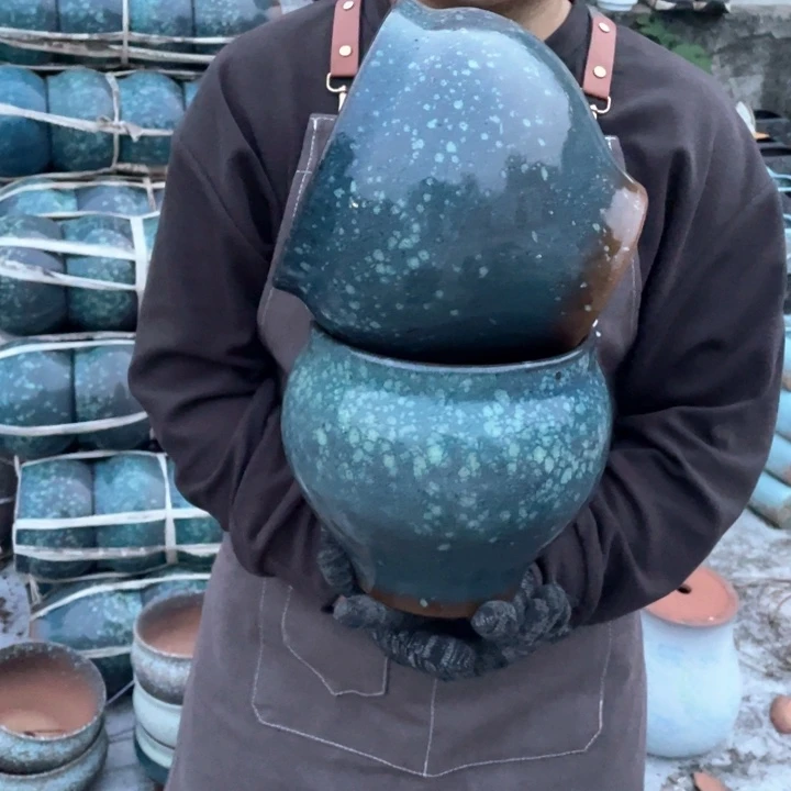 紫砂花盆口18高19正品正品