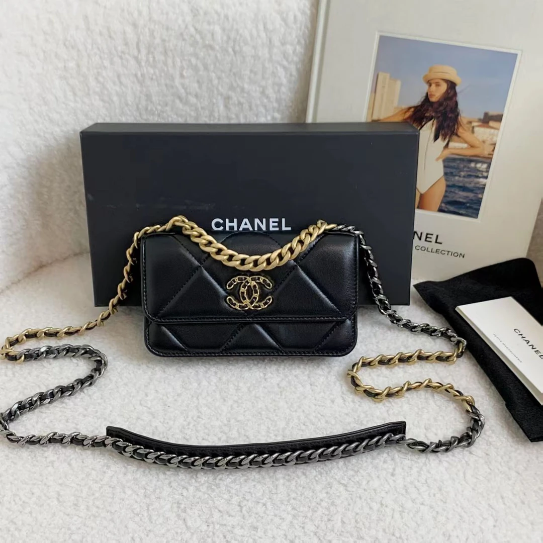 99新 Chanel/香奈儿 壹臻/23S黑金19bag   50201030