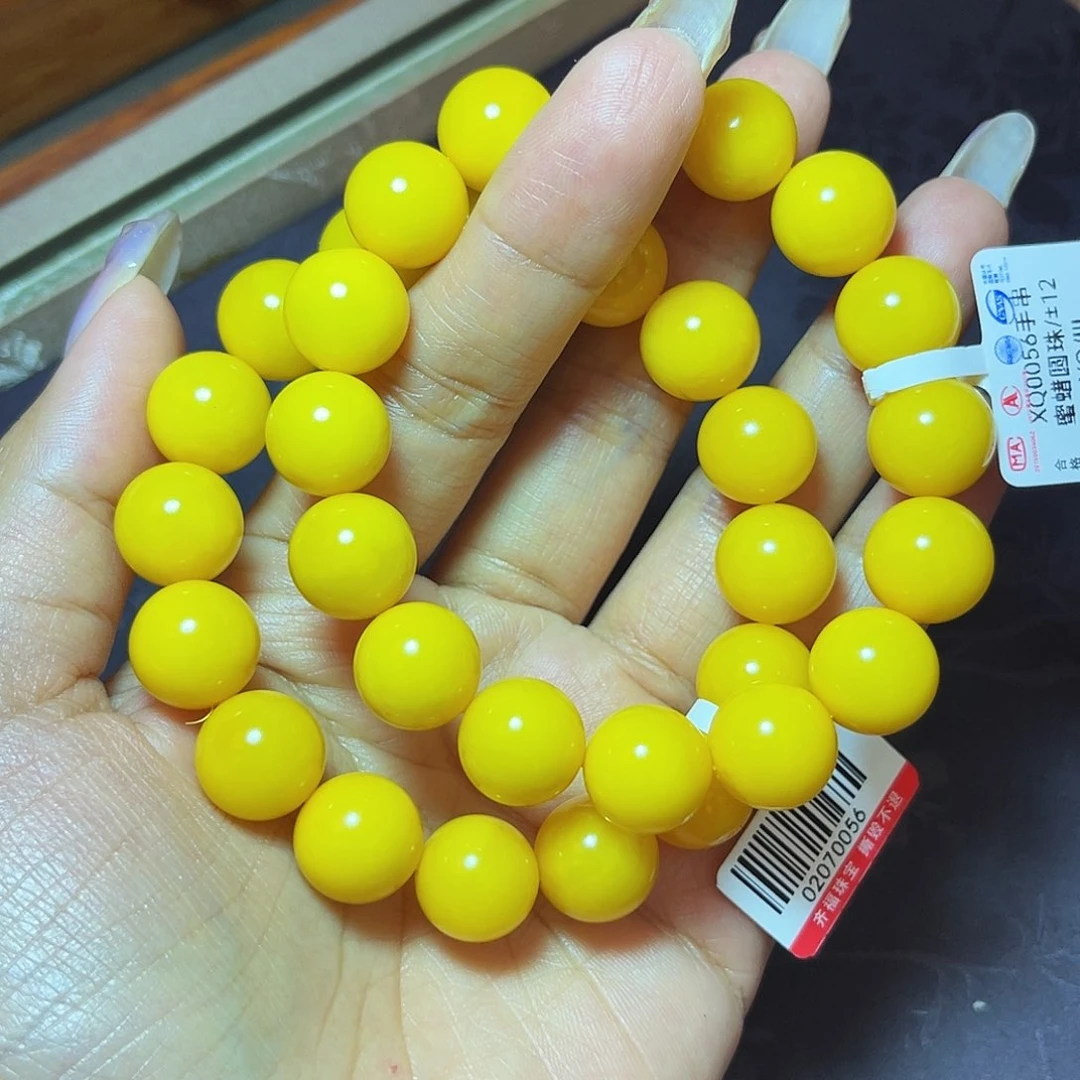 未镶嵌琥珀手链12m多样性发其一
