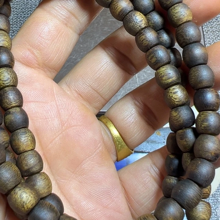 沉香碎屑沉香沉水浮0.6鼓珠多圈21克