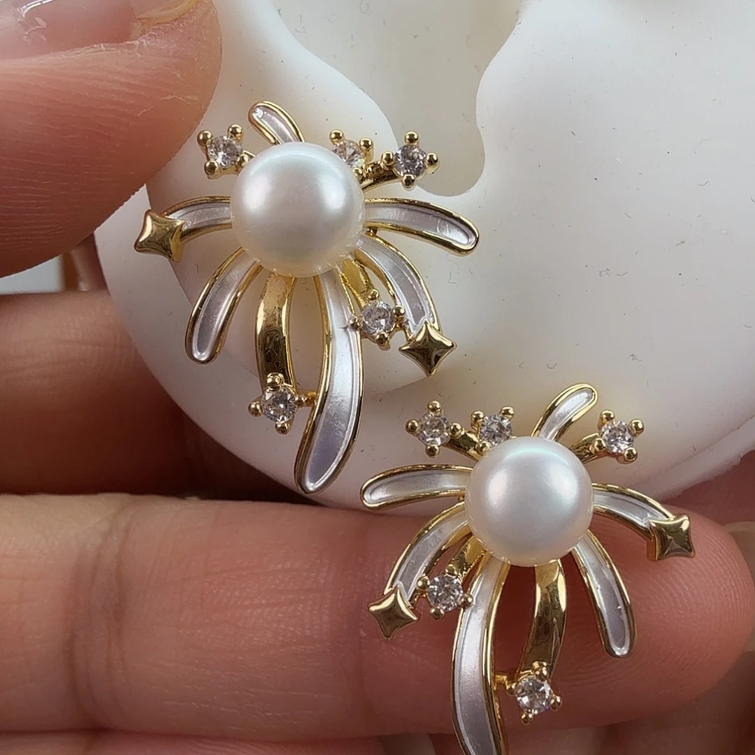 未镶嵌耳饰淡水珍珠