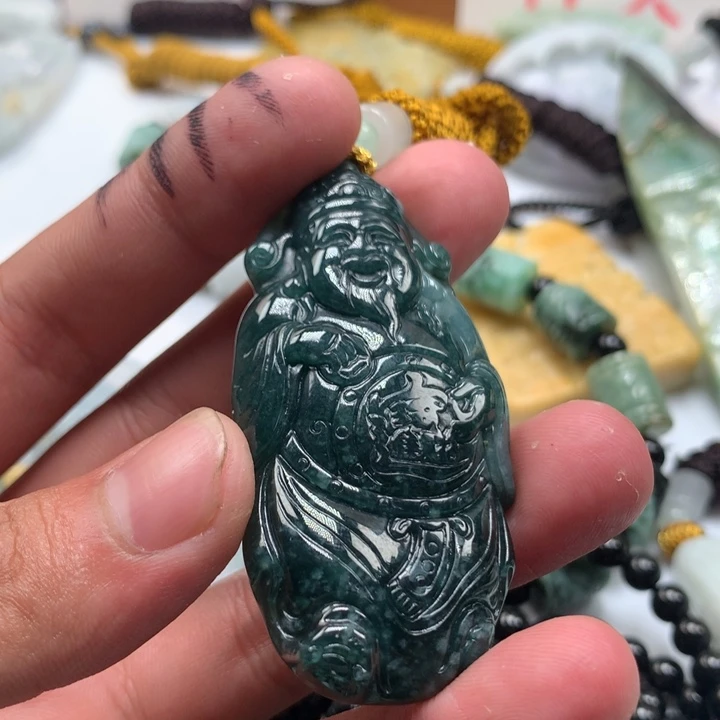 颈饰未镶嵌翡翠保真天然a货翡翠