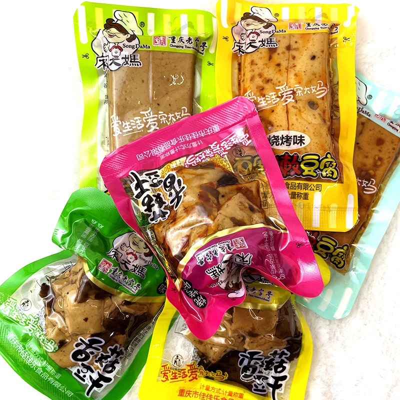 宋大妈香菇豆干五香香辣味独立小包装休闲充饥零食解馋豆腐干零食