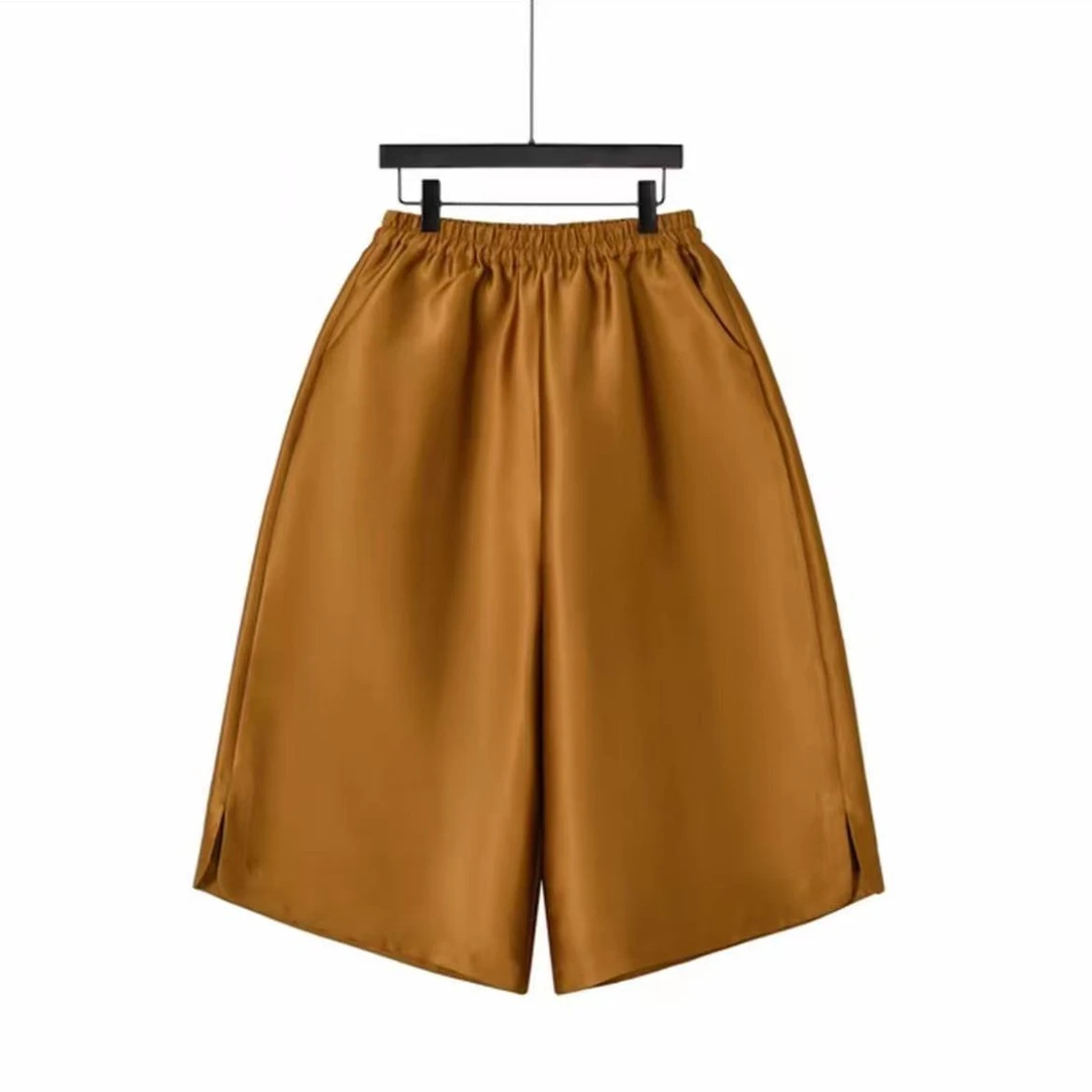 628马卡龙极简风休闲宽松百搭新中式七分裤