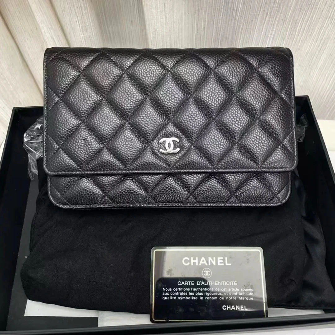 95新 Chanel/香奈儿 香奈儿 · 7256 Chanel 黑银woc 大全套