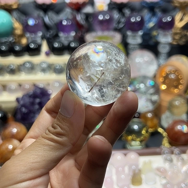 银S925镶嵌水晶珠宝半成品喜马拉雅4公分
