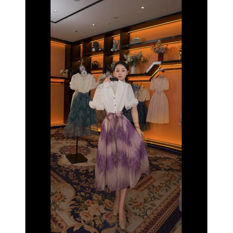 【M】夏季优雅百搭时尚显瘦气质连衣裙 GS-57119