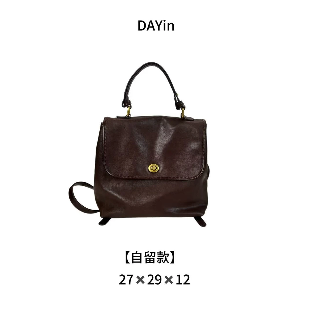 DAYIN【自留款】新款头层树膏牛皮 长期主义高端时尚实用女包-3371