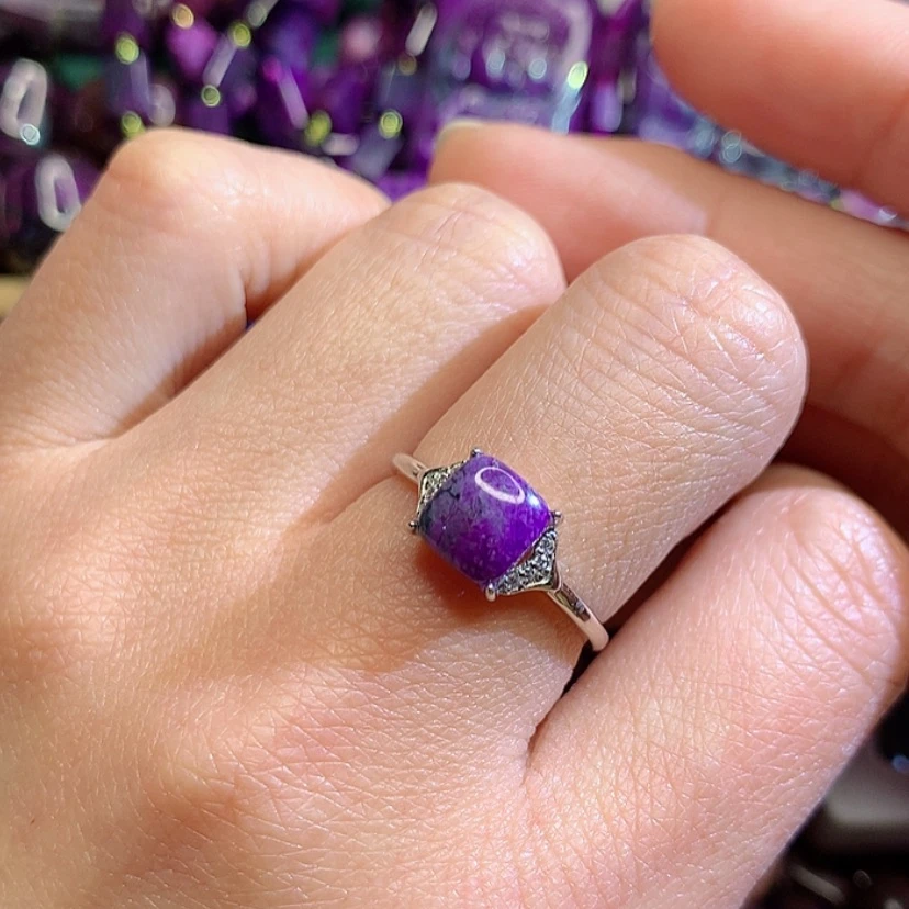 【闪购商品】苏纪石（舒俱来）戒指银S925镶嵌