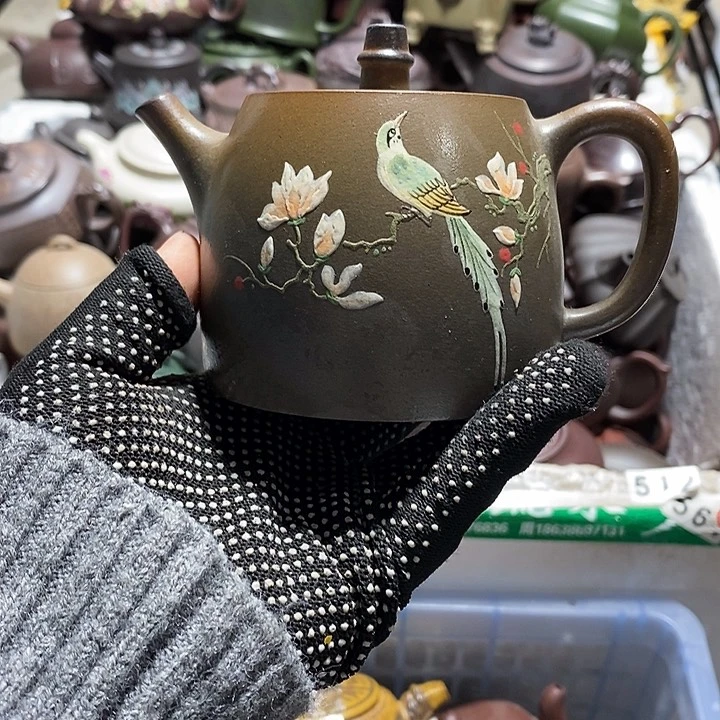 紫砂茶壶微瑕微笑