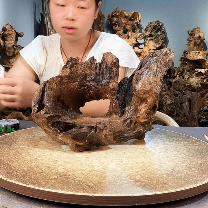 茶盏龙****）026株木随行的小根艺