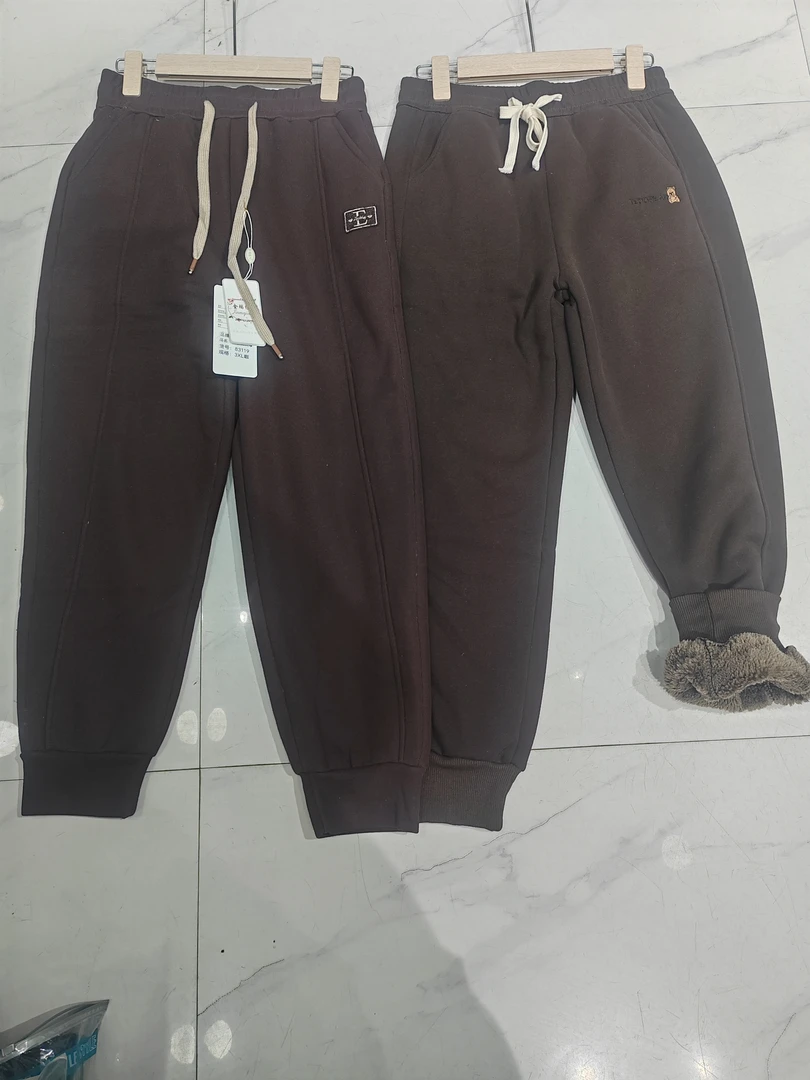 加绒加厚一体绒休闲保暖外穿棉裤