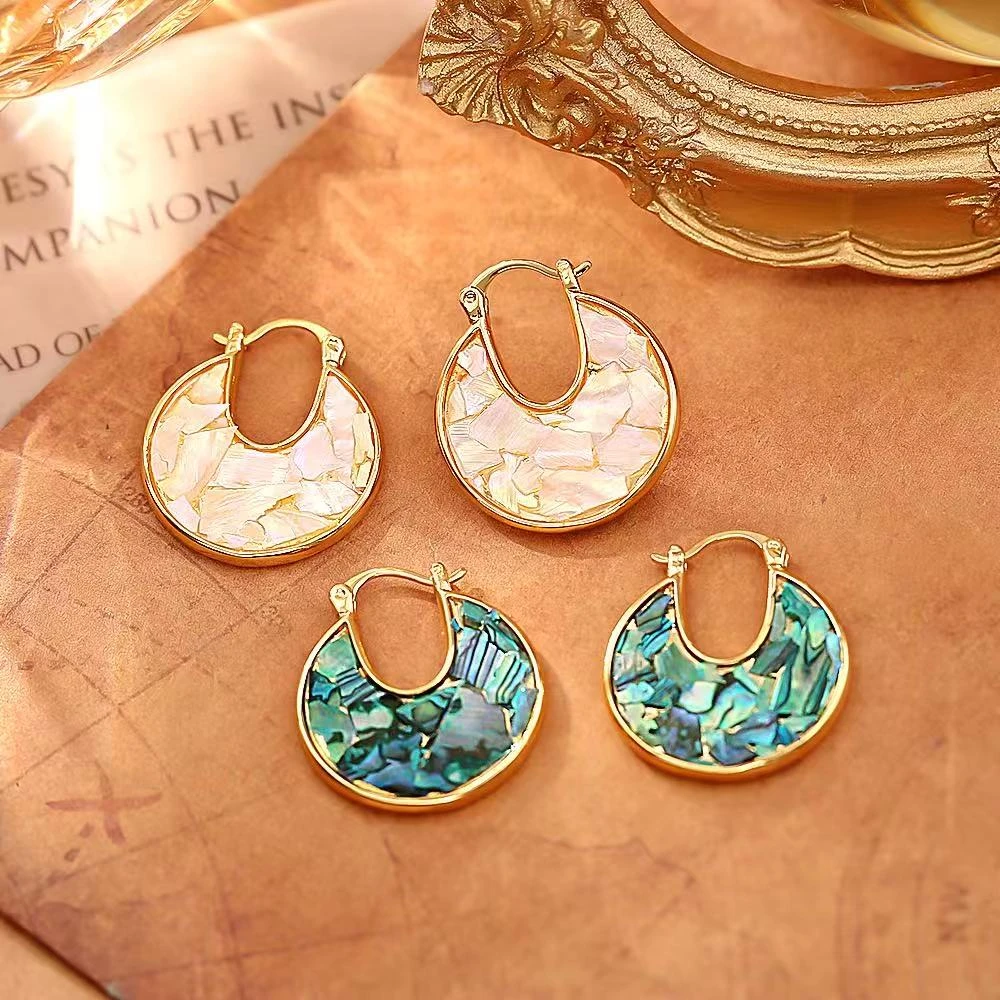 铜合金耳饰 个性新中式卷叶耳环女款轻奢高级感小众首饰高级感