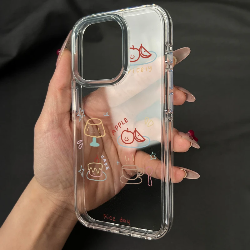 线条餐盘苹果适用苹果16promax苹果15手机壳14plus/13/12软11透明