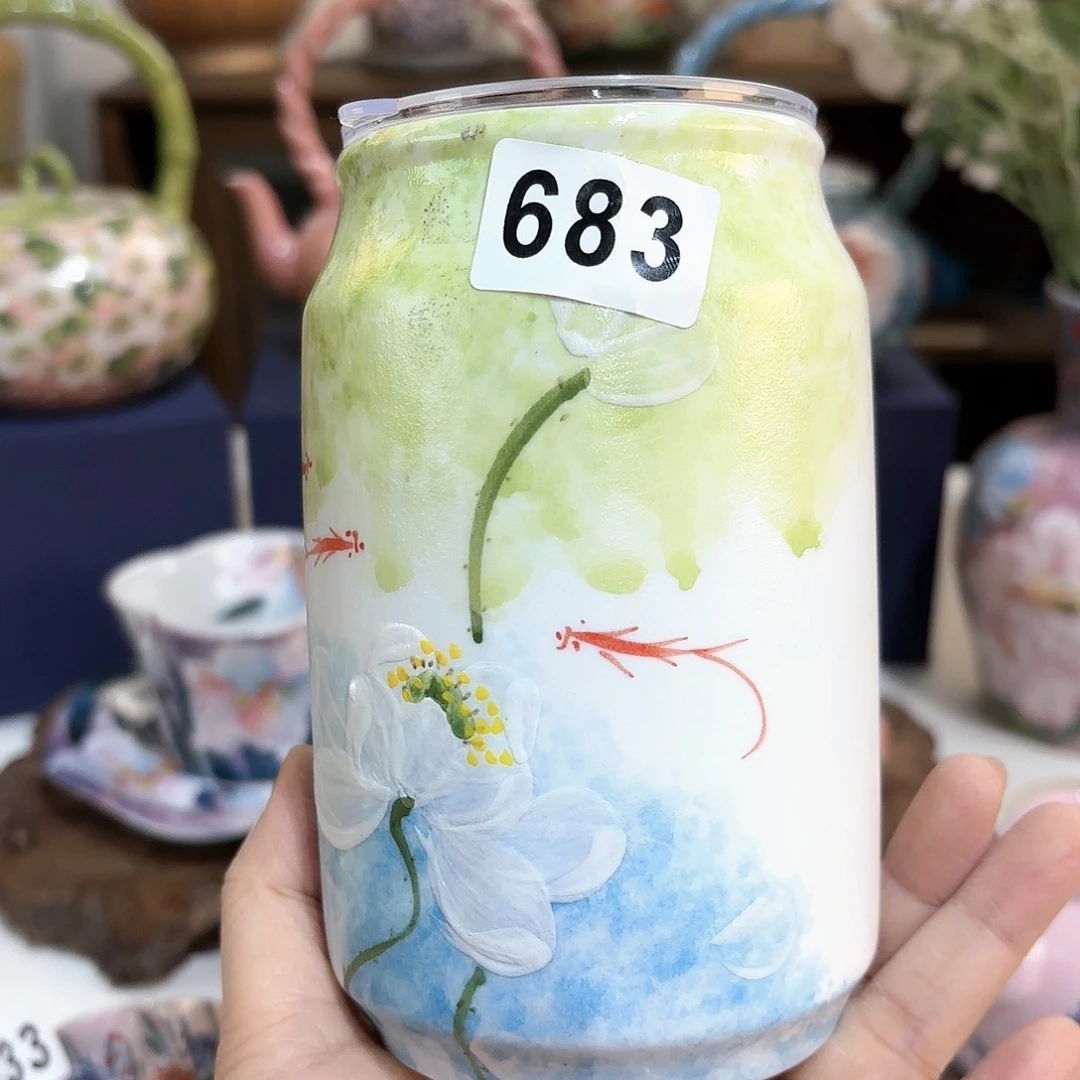景德镇手绘高温釉下彩陶瓷茶具