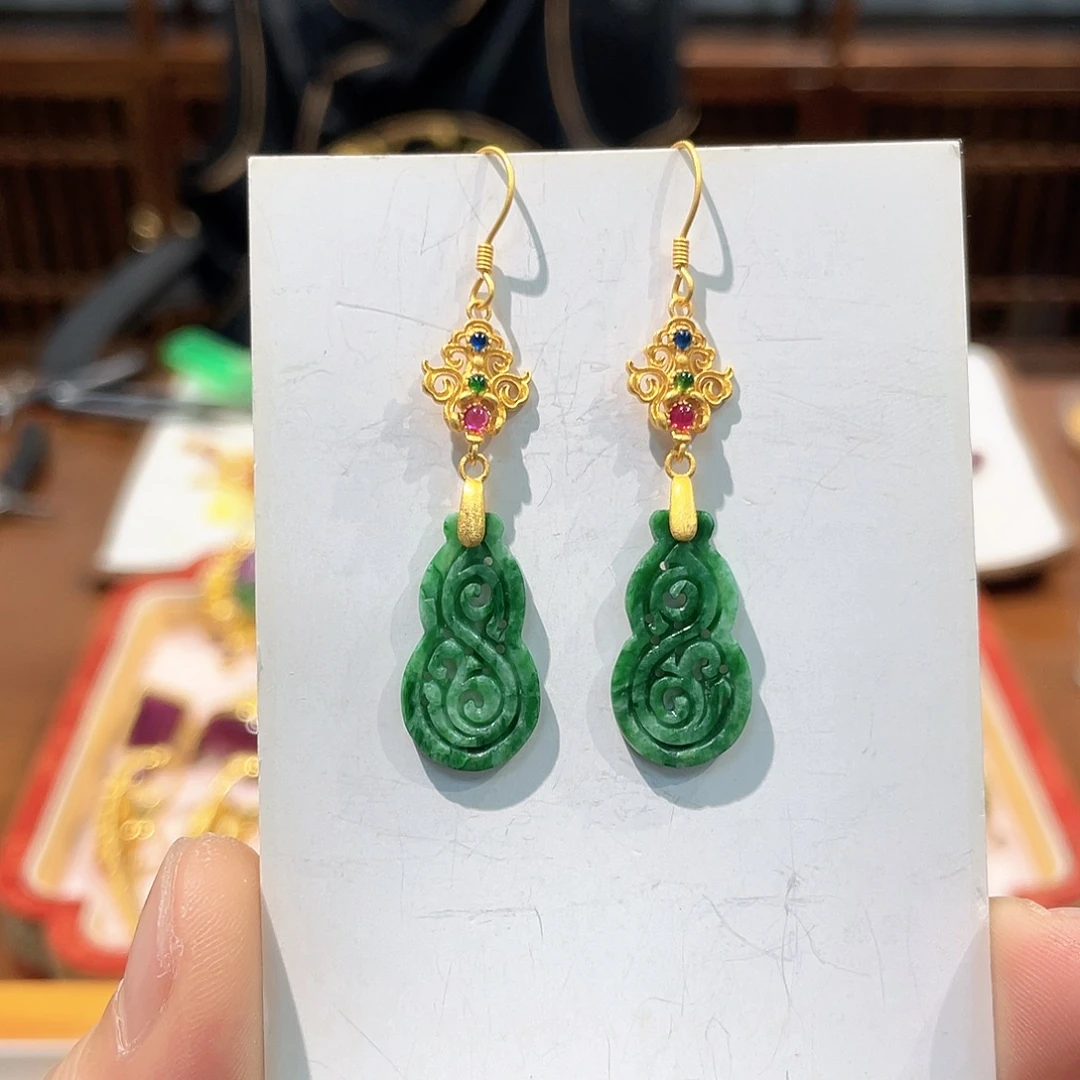 锦纶铁合金耳坠耳饰