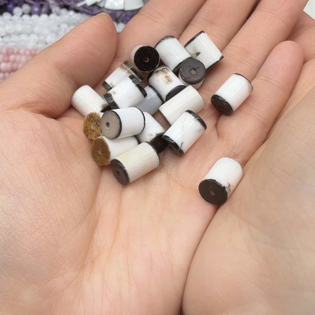 珠宝半成品未镶嵌水晶7×10西亚老玛柱形10颗