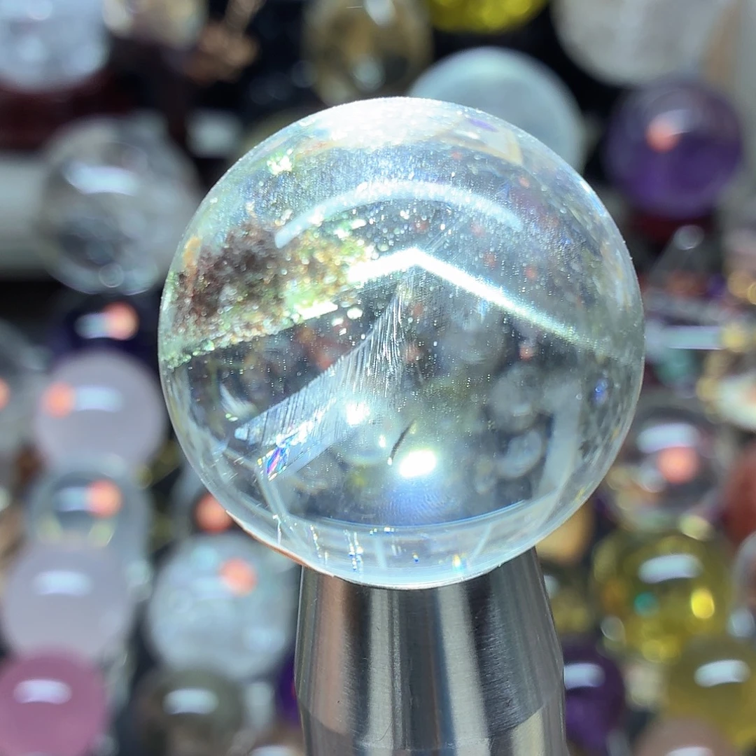 珠宝半成品未镶嵌水晶绿幽灵38.5