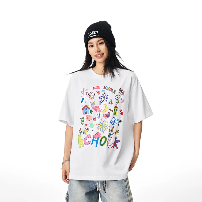【Achock官方店】国潮原创设计趣味T恤重磅宽松休闲短袖