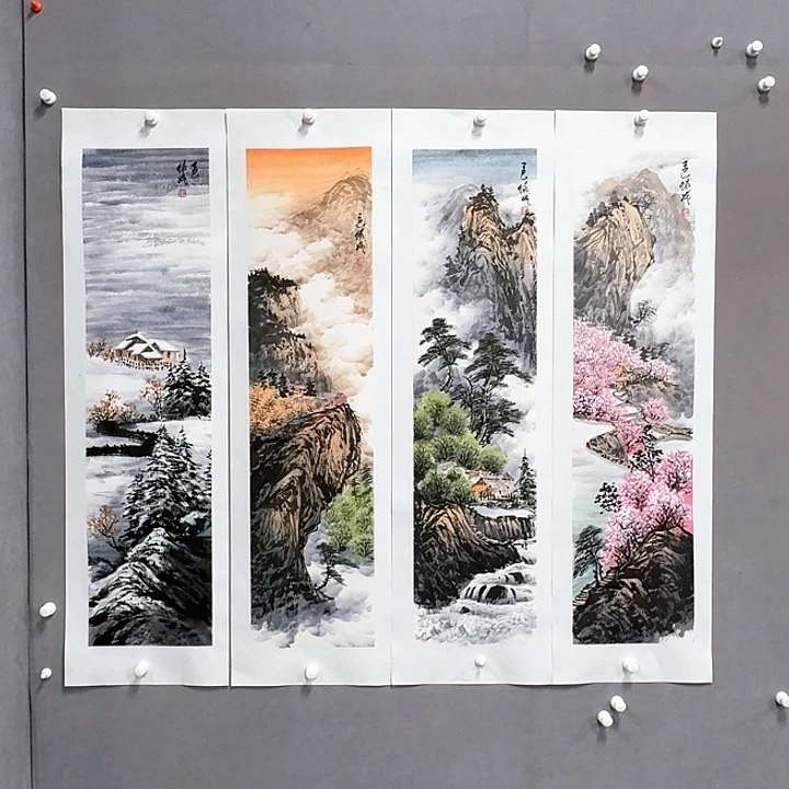 国画亲笔手绘放心去藏