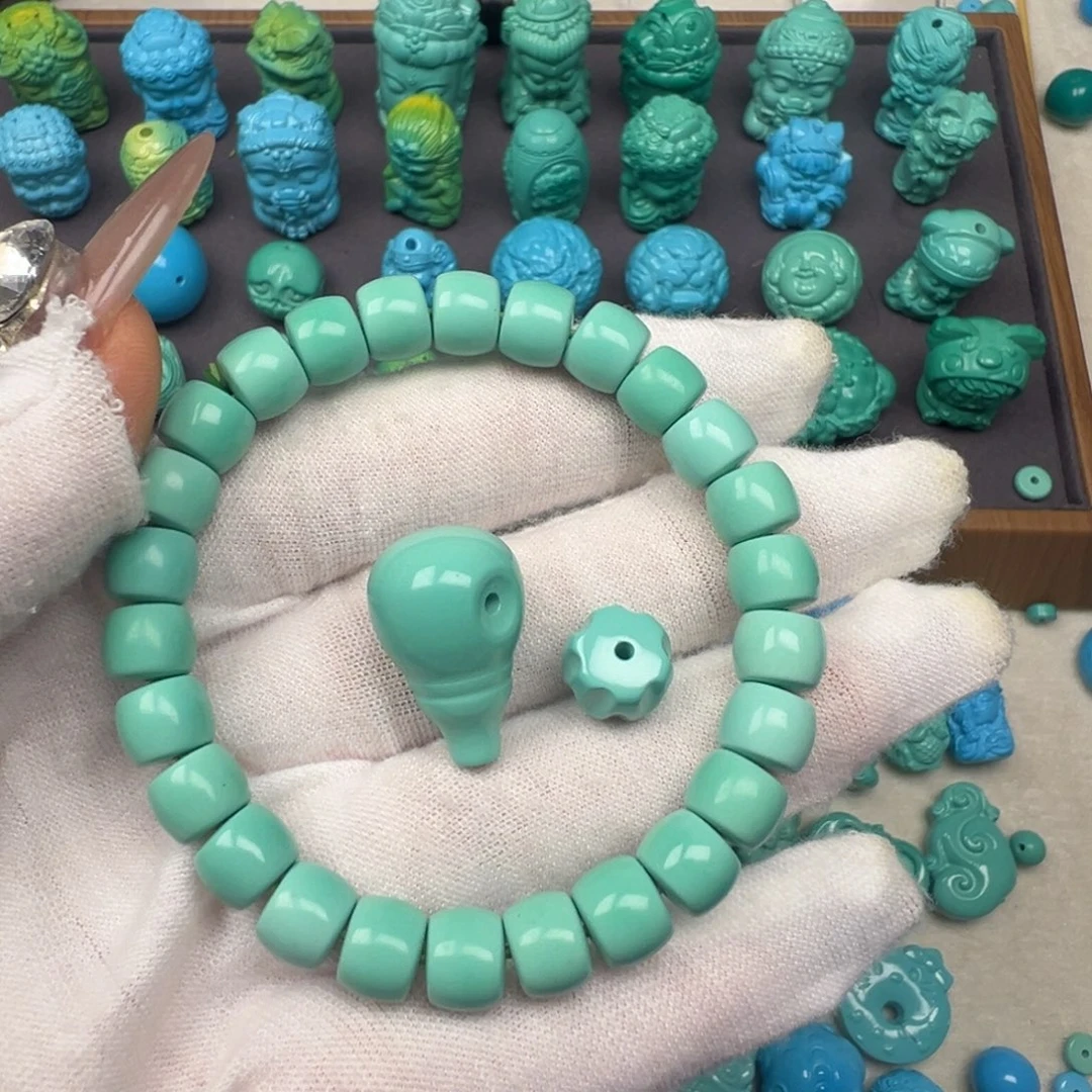 圈***融高瓷绿精品直切108串