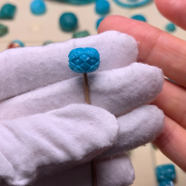 绿松石莲花11未镶嵌