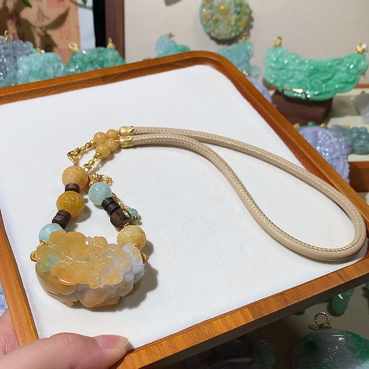 颈饰未镶嵌翡翠翡翠吊坠