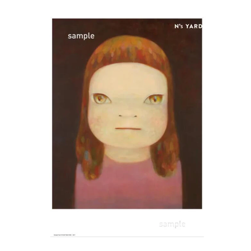 奈良美智《午夜真相》日本原装纸筒艺术海报高端卡通风挂画