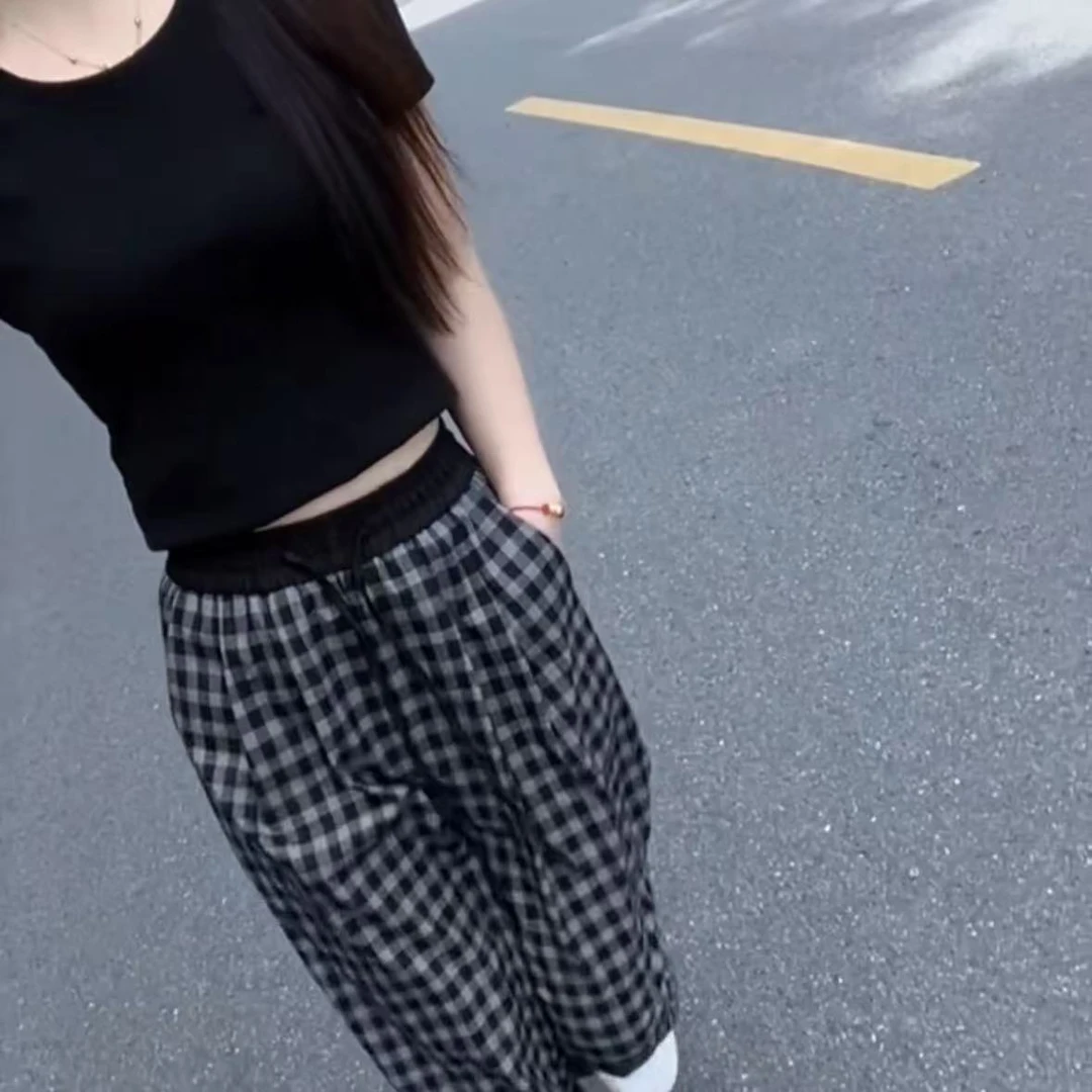 2025春夏新款时尚显瘦气质女士网红洋气两件套百搭款K8171