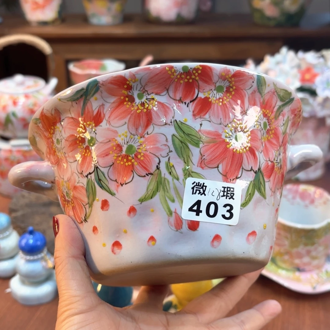 瓷片景德镇手绘高温釉下彩陶瓷茶具