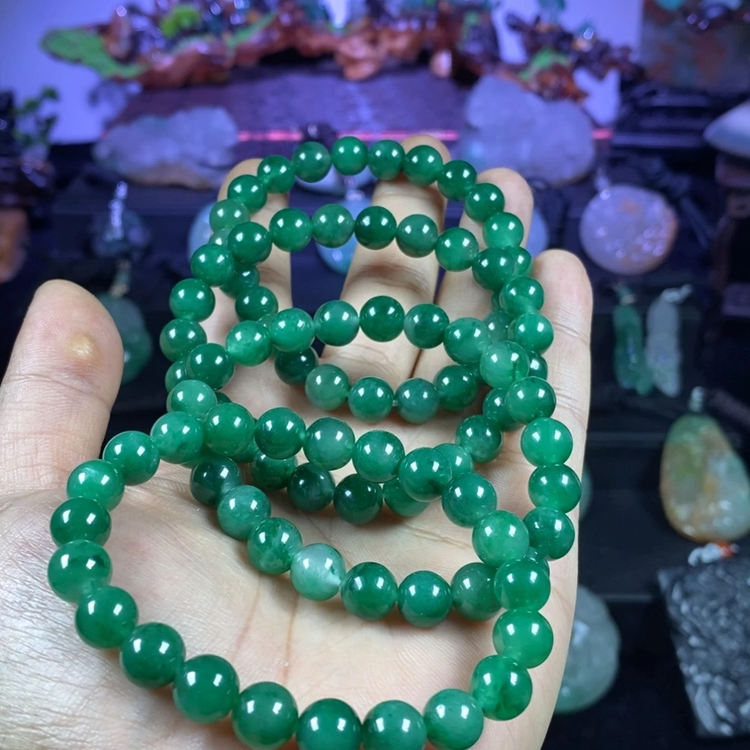 石英质玉（非洲翠）未镶嵌吊坠(不含链)
