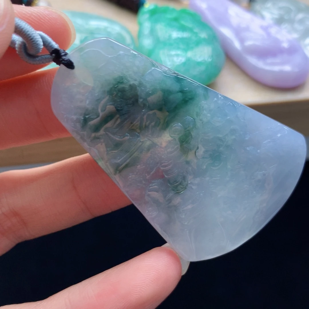 颈饰未镶嵌翡翠吊坠