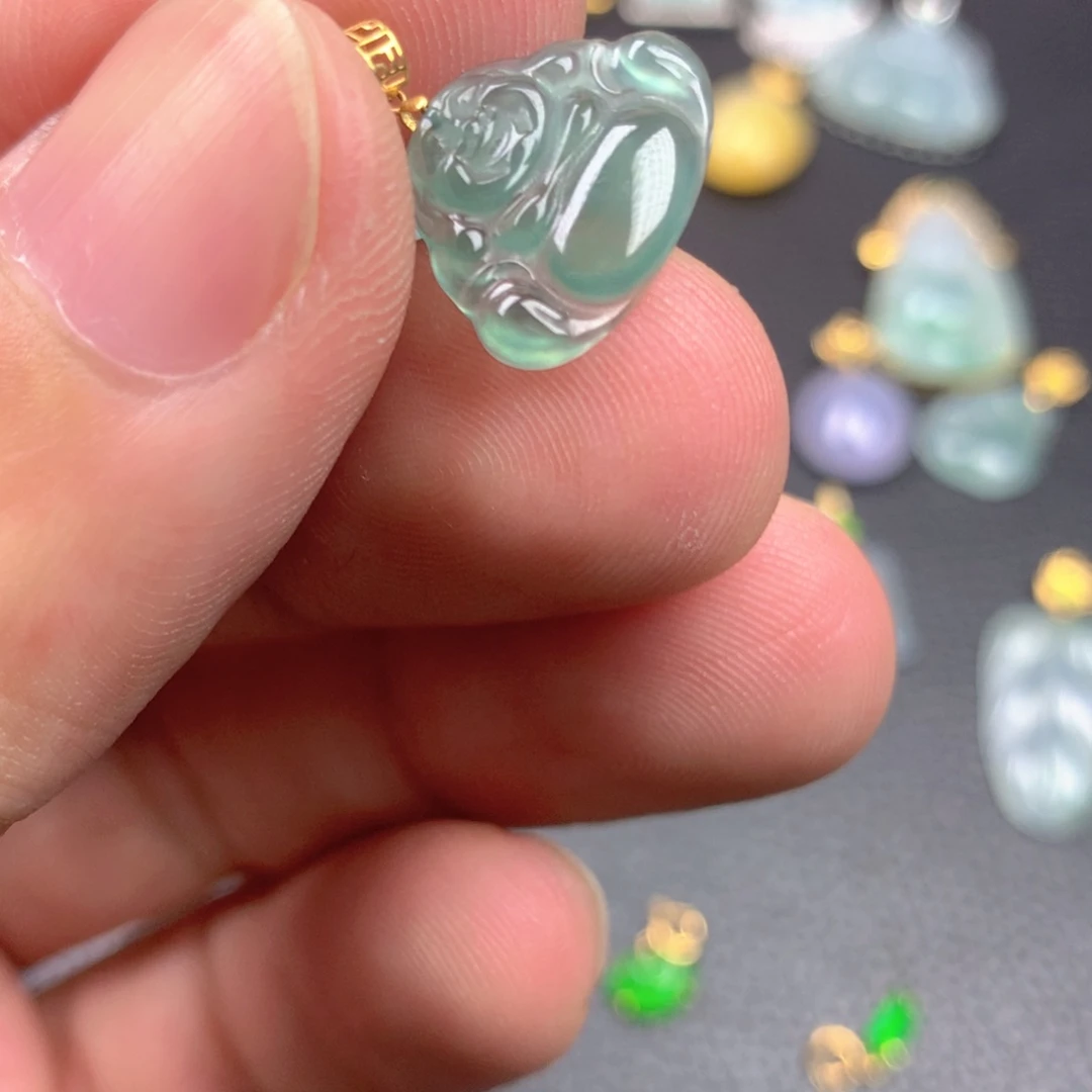 【闪购商品】翡翠18K金镶嵌颈饰翡翠