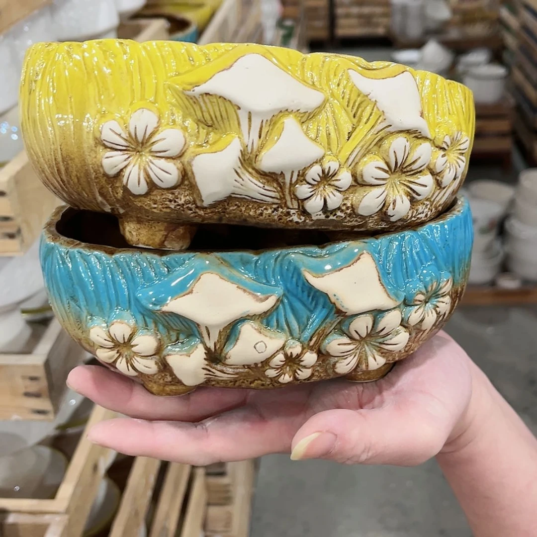 【闪购商品】陶瓷陶瓷多肉植物花盆