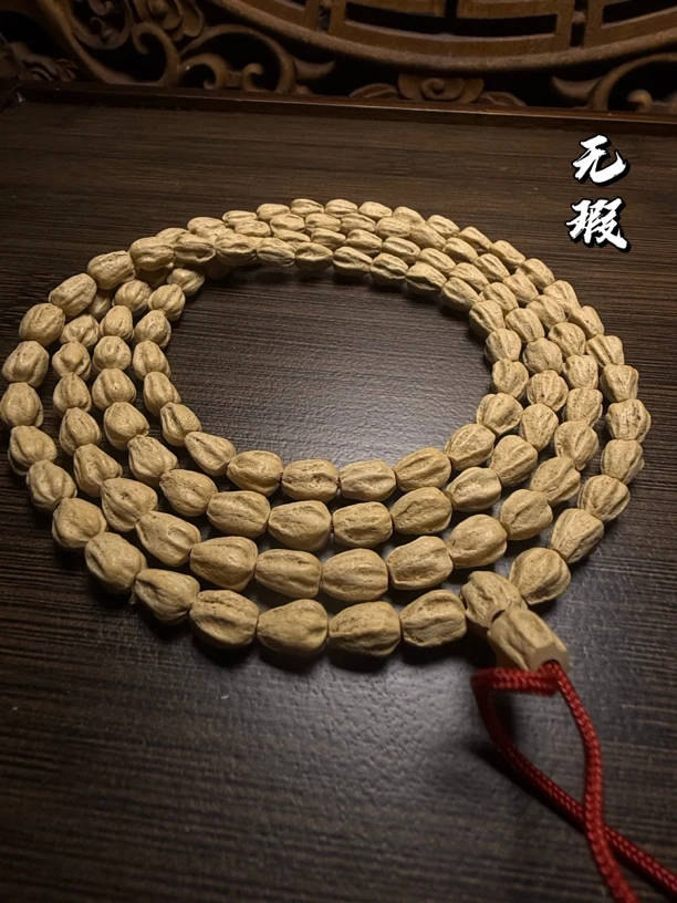 热振柏香籽【无瑕】粉皮大长腿规整高桩108长串