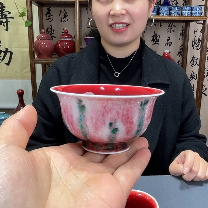 景德镇陶瓷美人醉压手杯