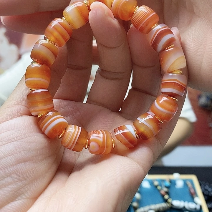 玛瑙/玉髓颈饰合金