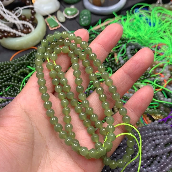 和田玉未镶嵌手链79