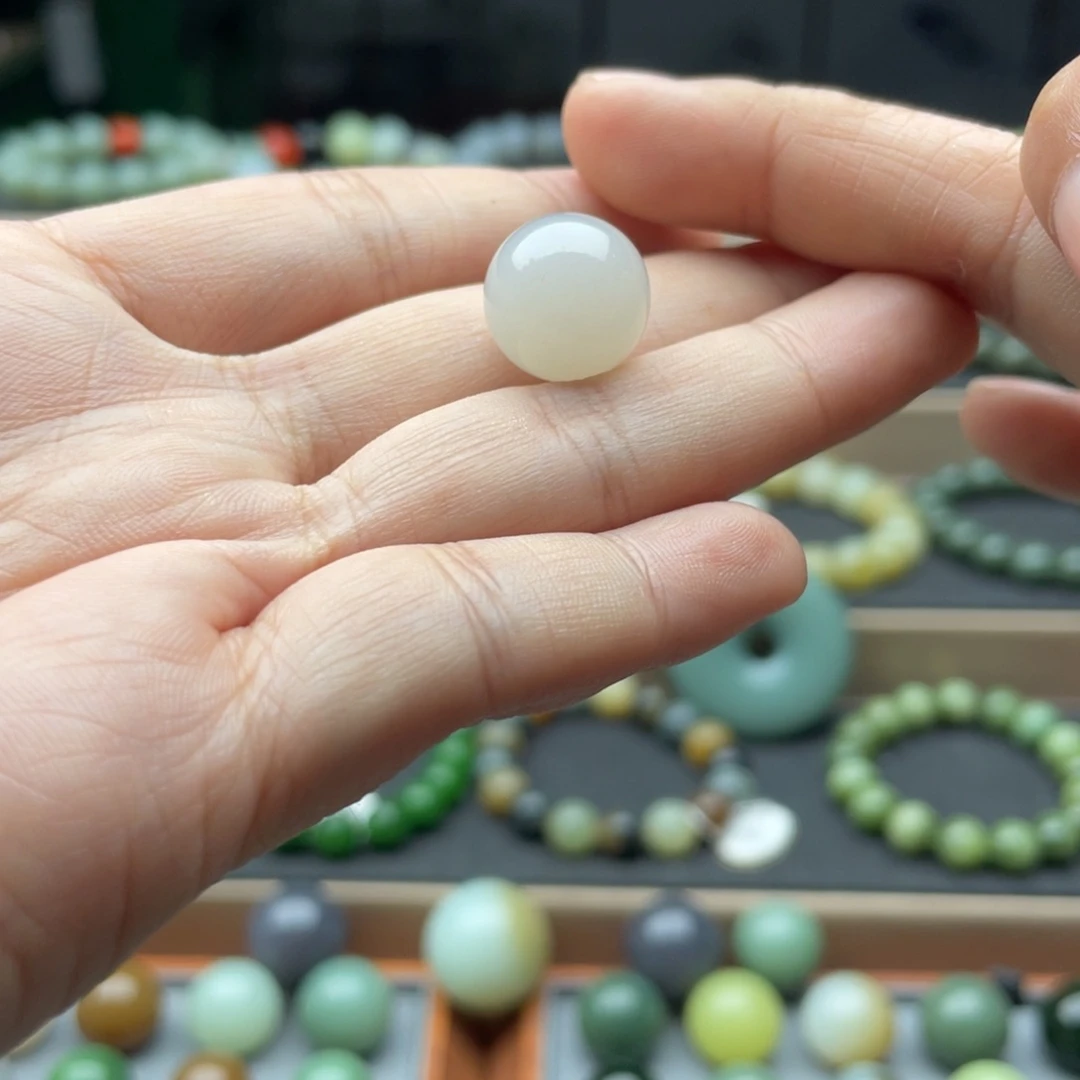 和田玉未镶嵌手链14粉