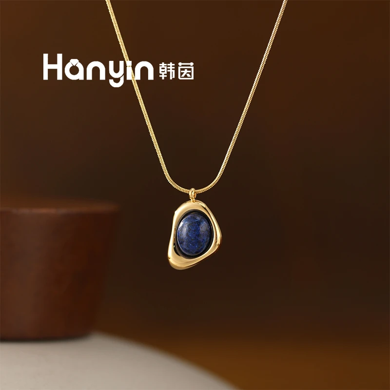 钛钢项链 时尚百搭气质个性小众简约不规则星球晕染项链