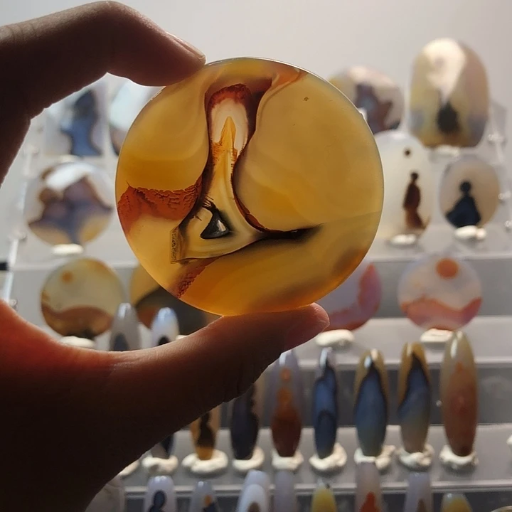 玛瑙/玉髓合金珠宝半成品33