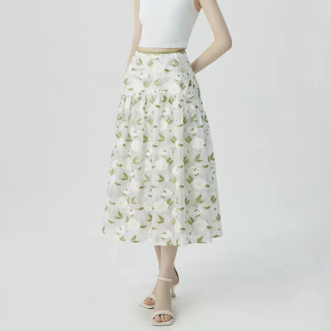 AMASS/阿玛施新款百搭显瘦印花半裙春夏甜辣风阿玛施裙子5200378