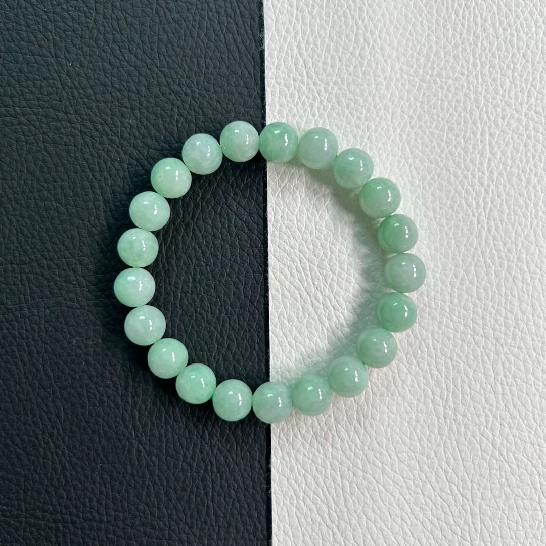 天然缅甸A货翡翠手串仙女气质款手串卡8＋