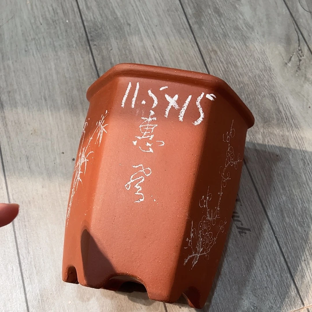 天心紫砂手工花盆