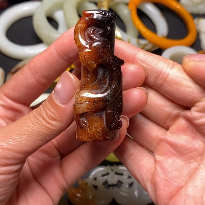 深***兰和田玉未镶嵌把件